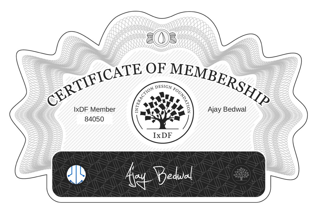 Certificate of Membership – Ajay Bedwal