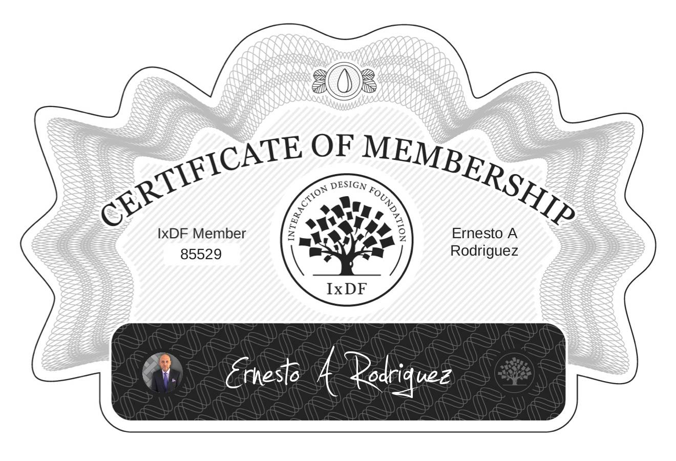 Certificate of Membership – Ernesto A Rodriguez