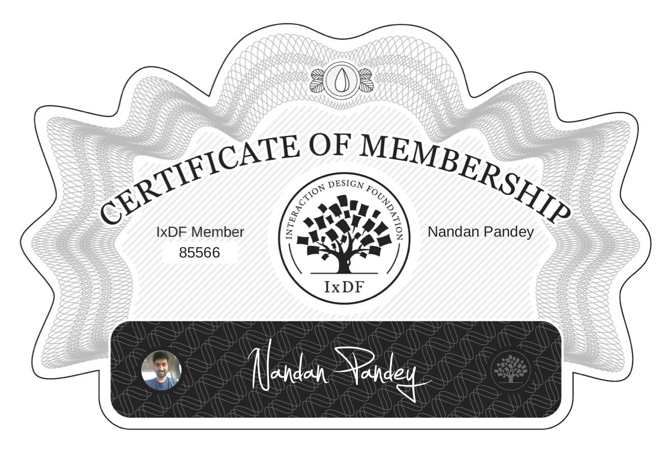 Certificate of Membership – Nandan Pandey