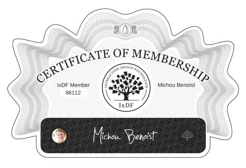 Certificate of Membership – Michou Benoist