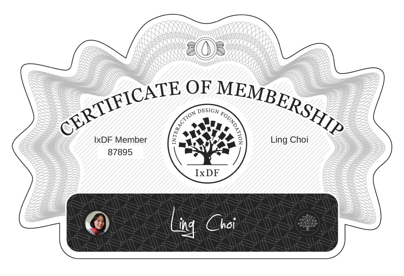 Certificate of Membership – Ling Choi