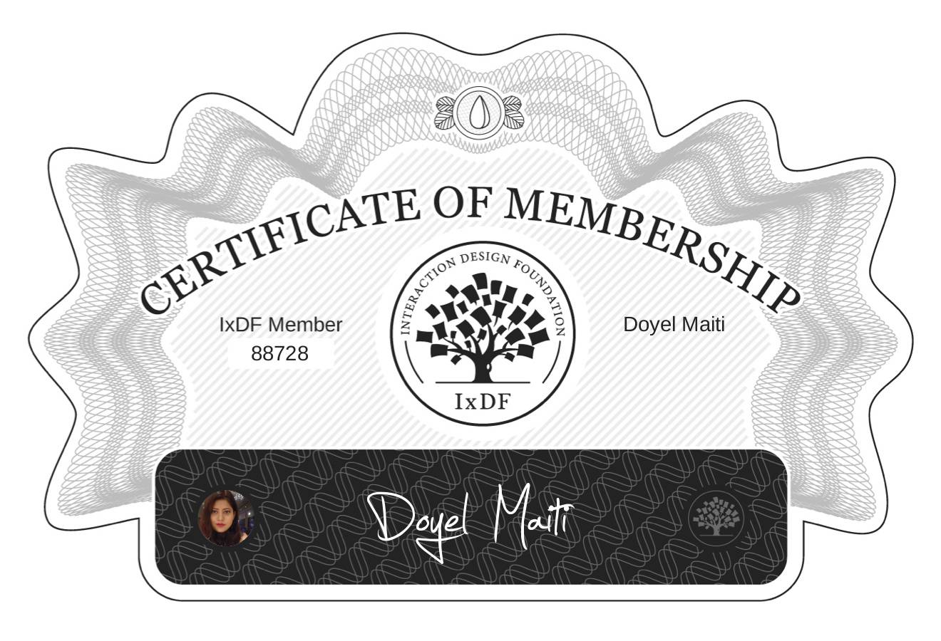 Certificate of Membership – Doyel Maiti