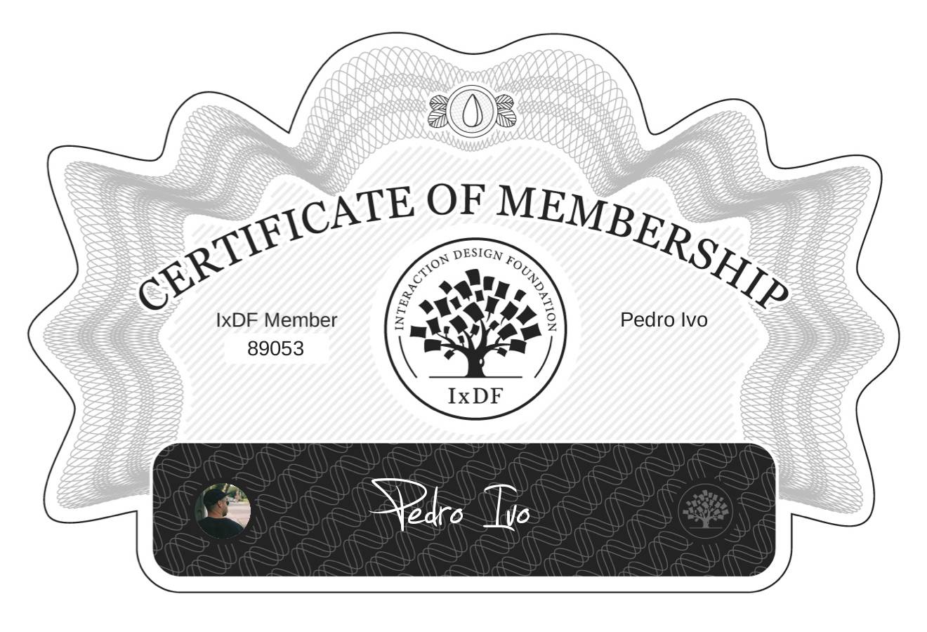 Certificate of Membership – Pedro Ivo
