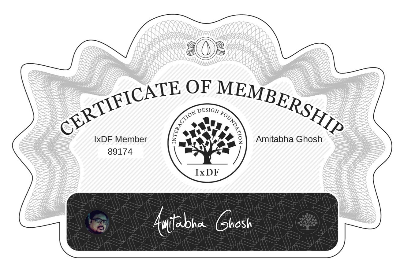 Certificate of Membership – Amitabha Ghosh
