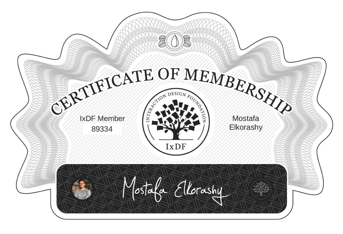 Certificate of Membership – Mostafa Elkorashy