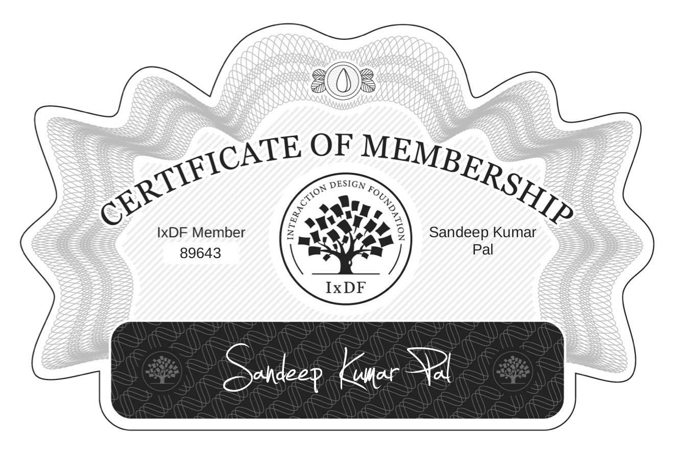 Certificate of Membership – Sandeep Kumar Pal
