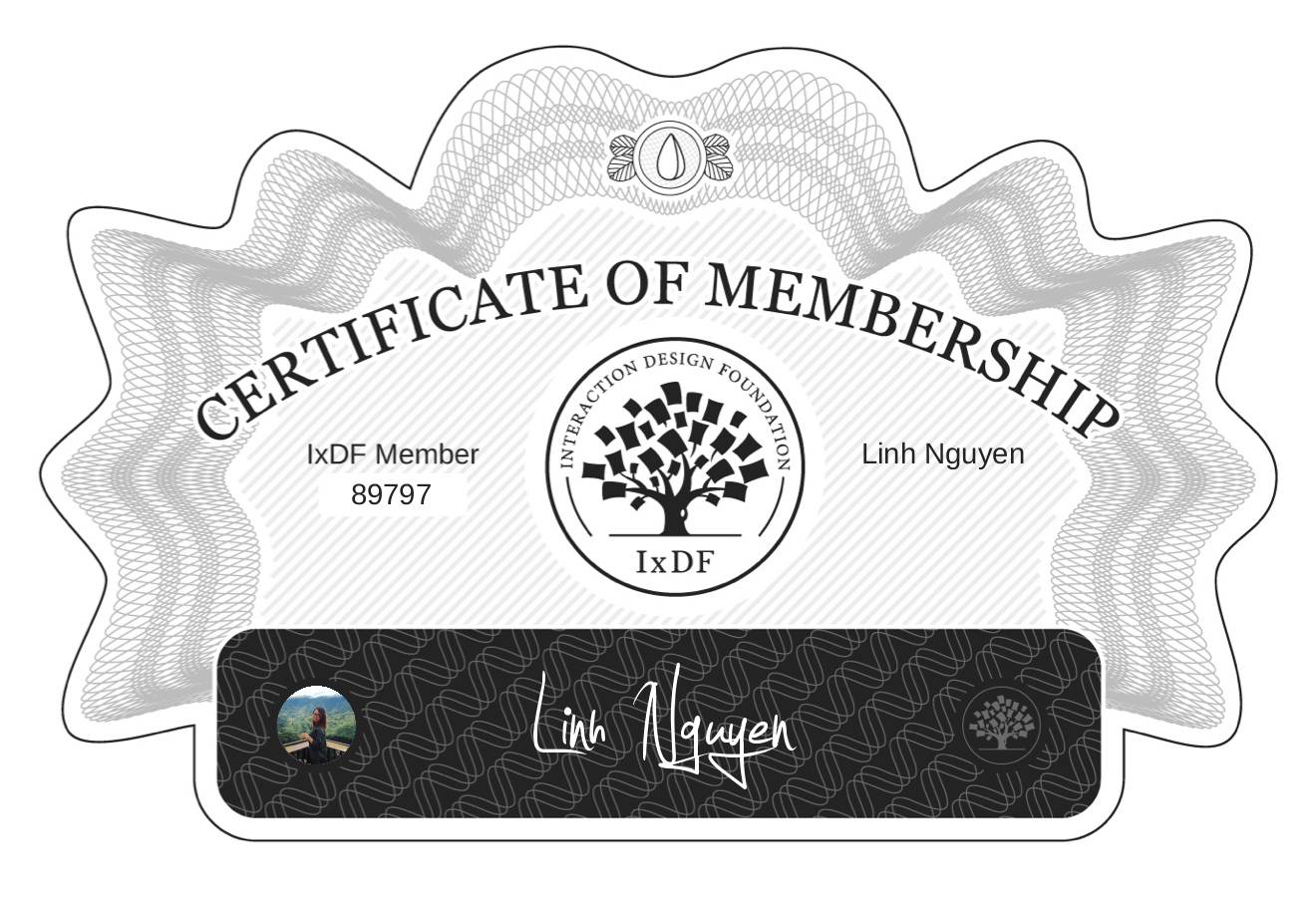 Certificate of Membership – Linh Nguyen