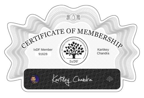 Certificate of Membership – Kartikey Chandra