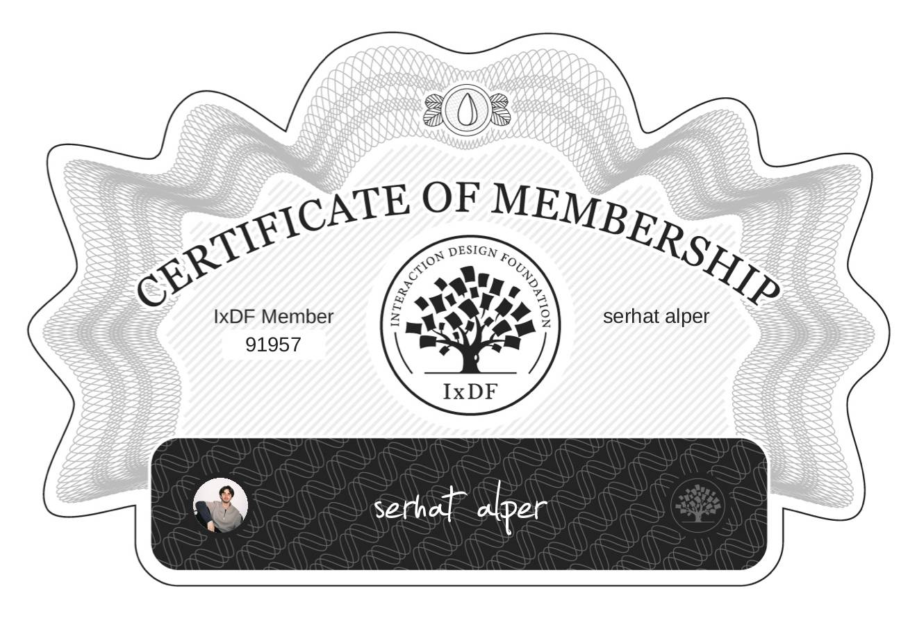 Certificate of Membership – serhat alper