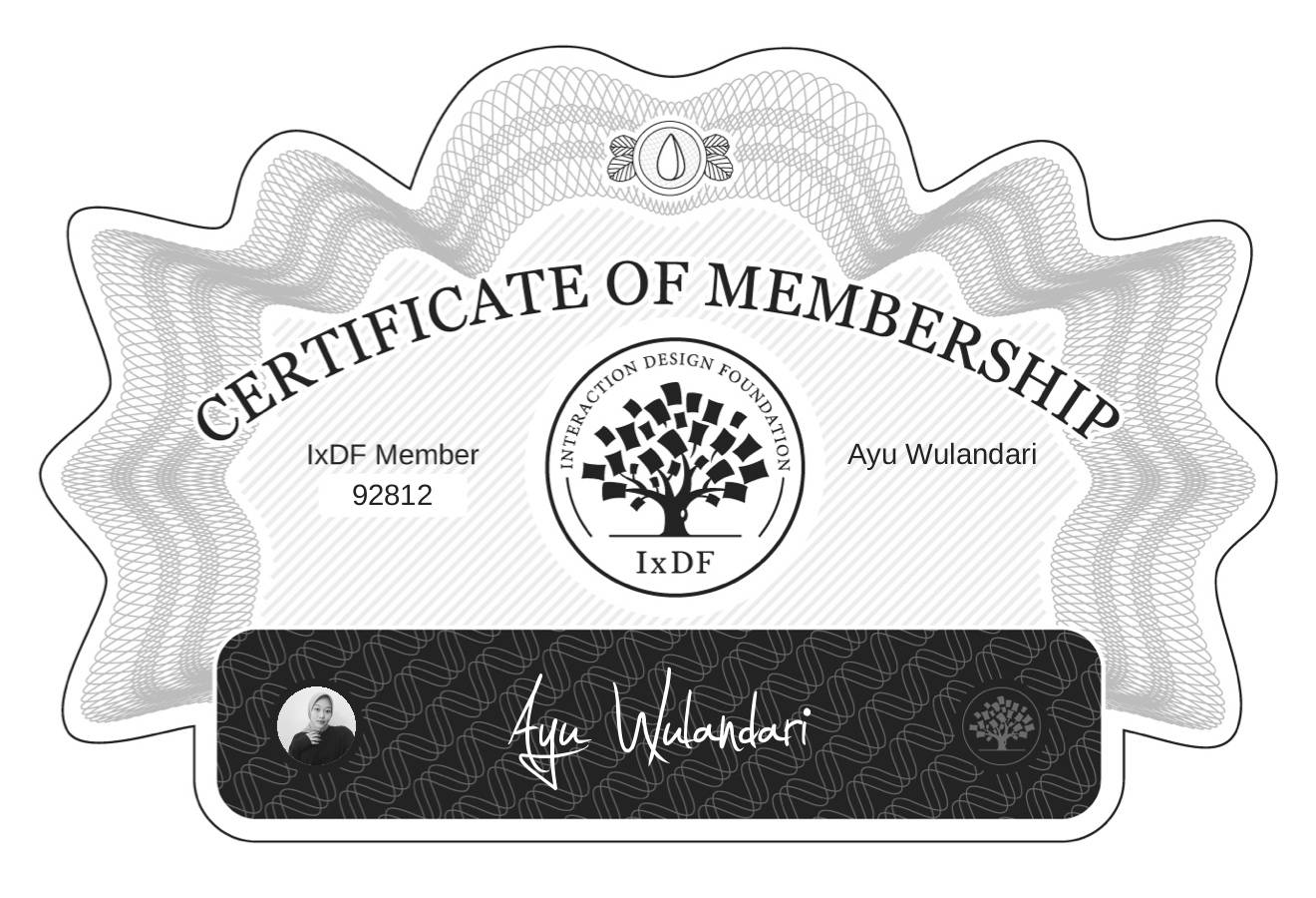 Certificate of Membership – Ayu Wulandari