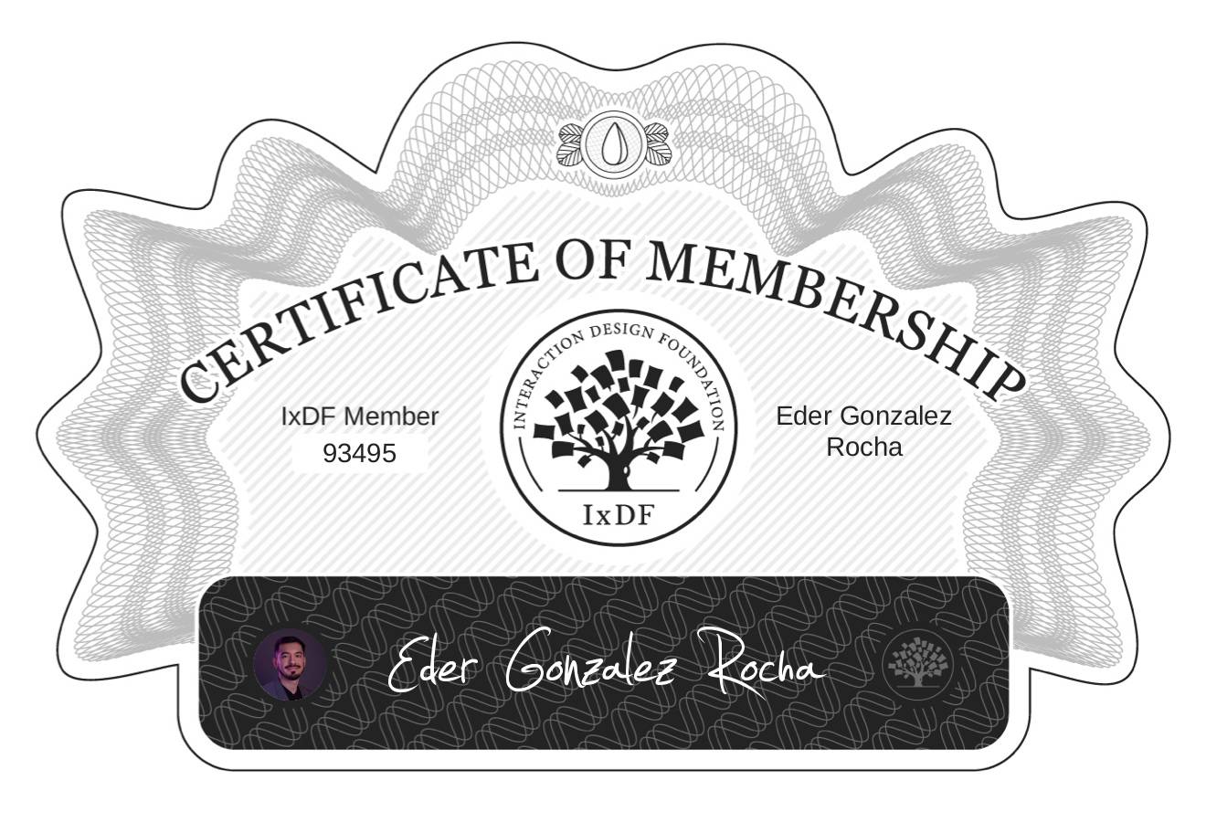 Certificate of Membership – Eder Gonzalez Rocha