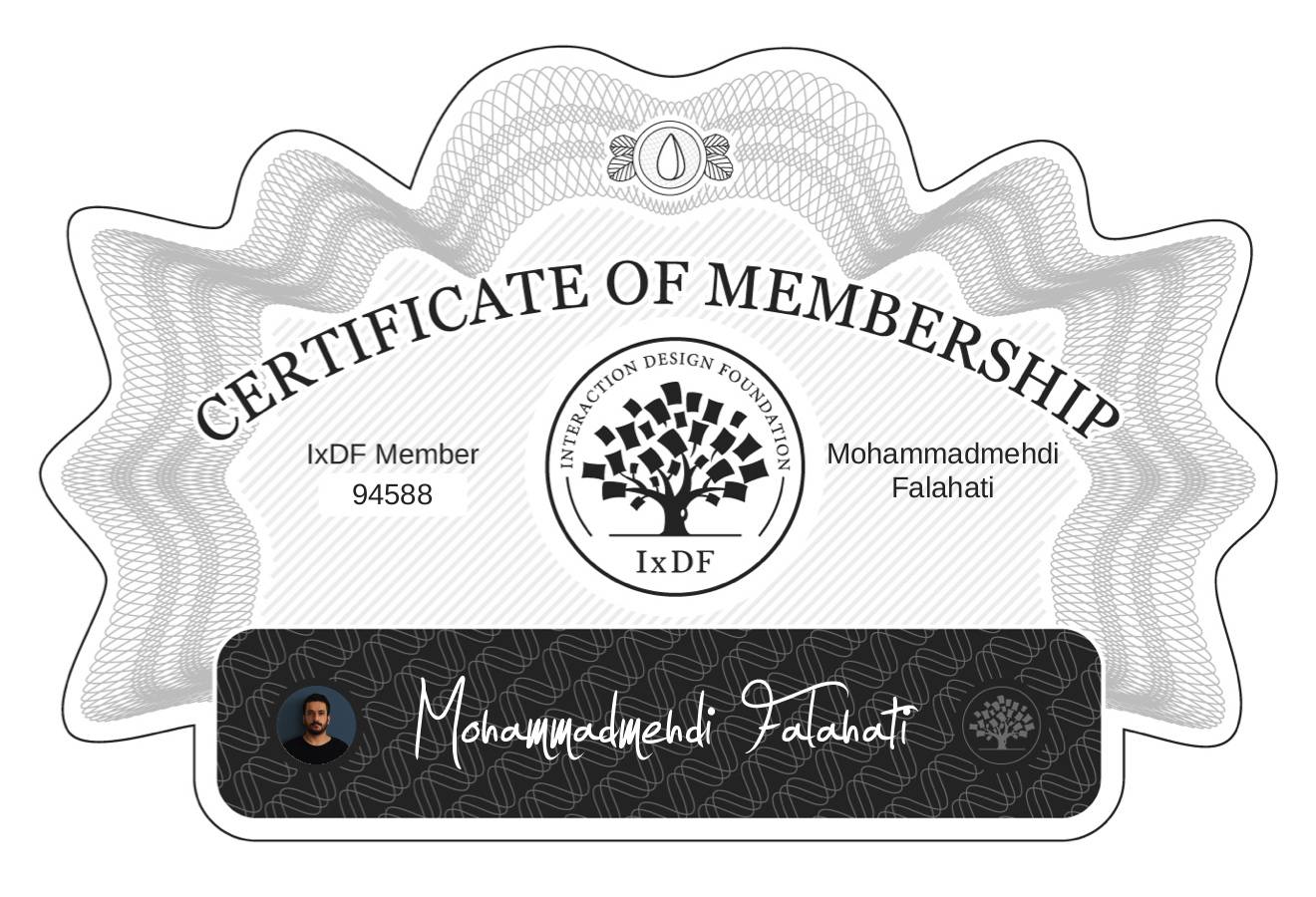 Certificate of Membership – Mohammadmehdi Falahati