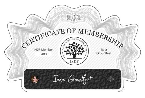 Certificate of Membership – Iana Grountfest