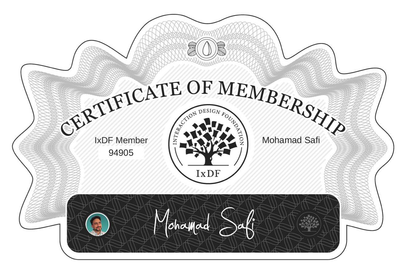Certificate of Membership – Mohamad Safi