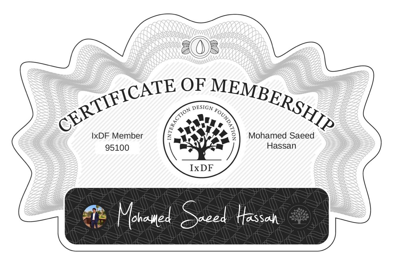 Certificate of Membership – Mohamed Saeed Hassan