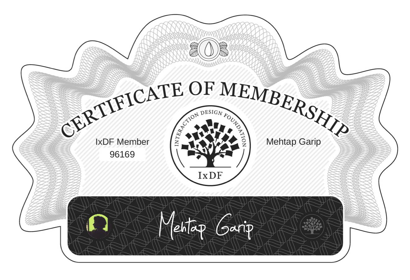 Certificate of Membership – Mehtap Garip