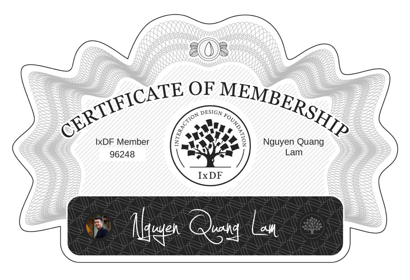 Certificate of Membership – Nguyễn Quang Lâm