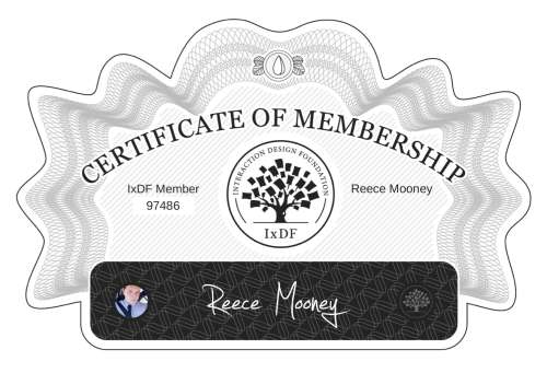 Certificate of Membership – Reece Mooney