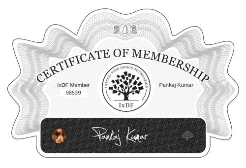Certificate of Membership – Pankaj Kumar