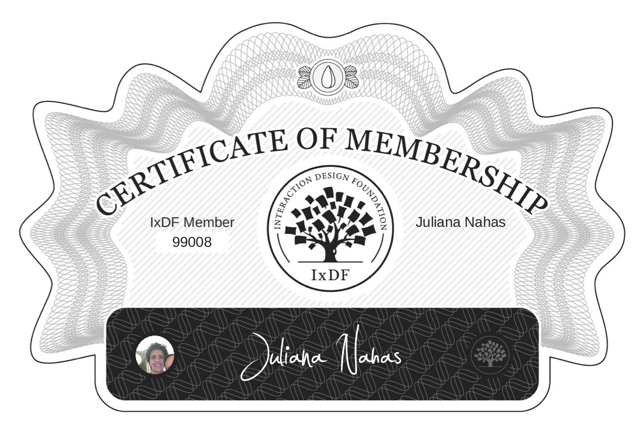 Certificate of Membership – Juliana Nahas