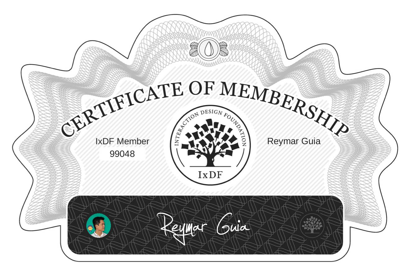 Certificate of Membership – Reymar Guia