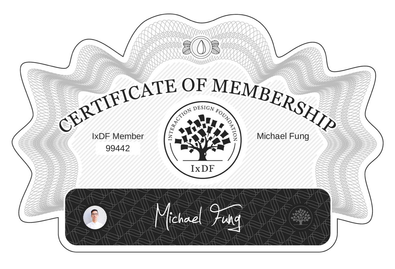 Certificate of Membership – Michael Fung